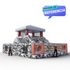 Pista de obstáculos inflable  Black Ops estilo Call Of Duty