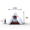 Bowling humano inflable para trabajo pesado