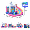 Combo Unicorn inflable portátil y fácil de infla