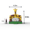 Jirafa inflable grande, perfecto para exteriores