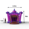 Saltarín Inflable Castillo Rosa | 4 - 4.5 metros