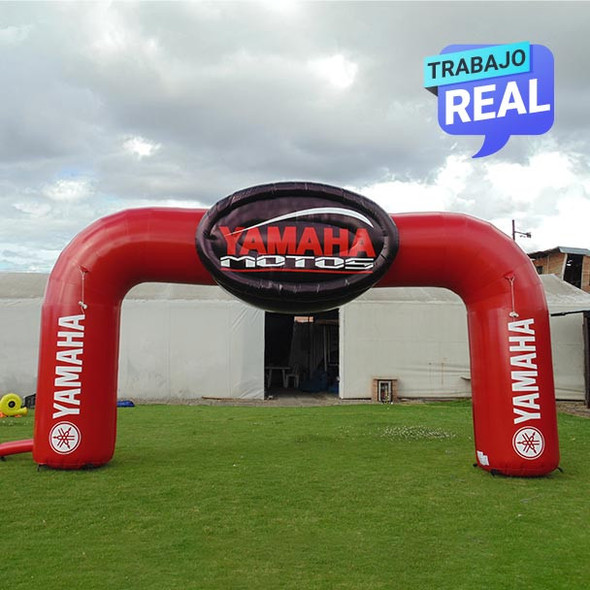arcos inflables para maraton Yamaha Bogotá