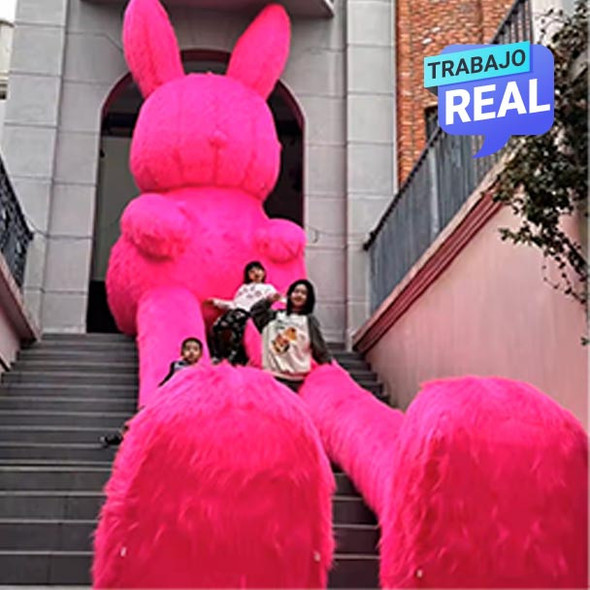 Conejo Inflable San Valentín