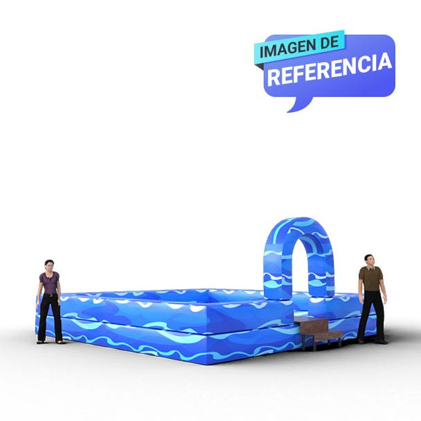 Laguna inflable interactiva para eventos