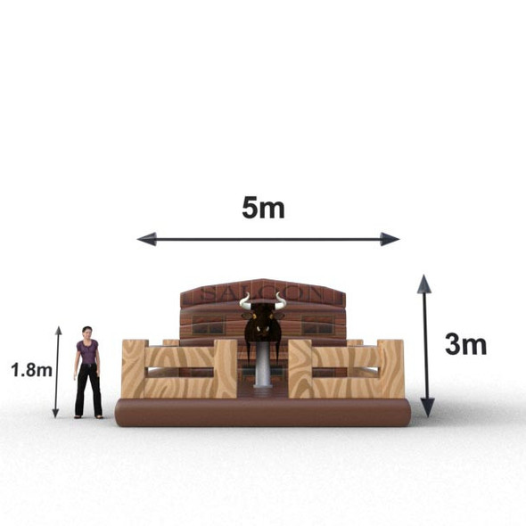 inflable de toro mecanico