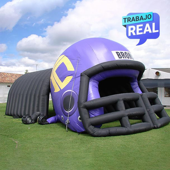 Túnel Casco Inflable Bronco