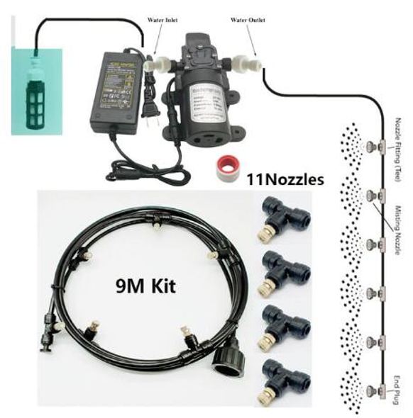 Kit para nebulizar agua para refrescar arcos inflables