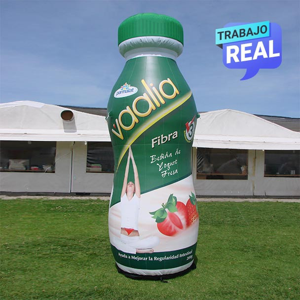 inflable botella publicitario Vaalia Cali