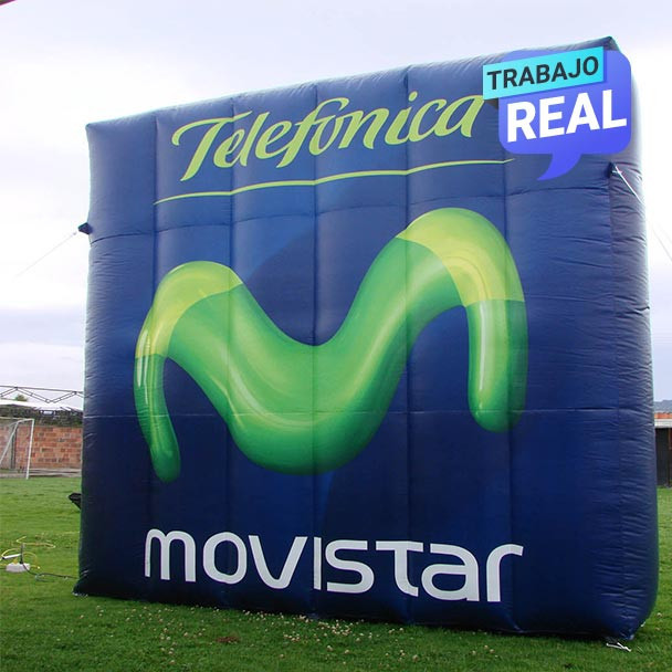 Logo Caja Inflable con Motor Aeroinflables | 1 a 8 metros