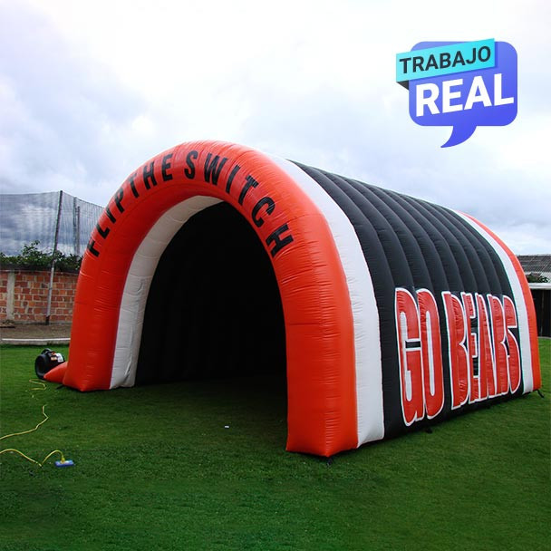 tunel recreativo inflable Go Bears Cali