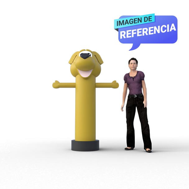 dummies publicitarios bogota en forma de Perro para veterinaria