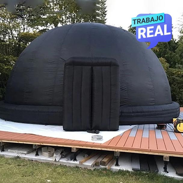 Domo planetario inflable resistente para exteriores