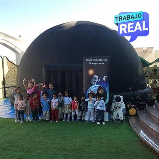 Planetario inflable portátil con motor eléctrico incluido