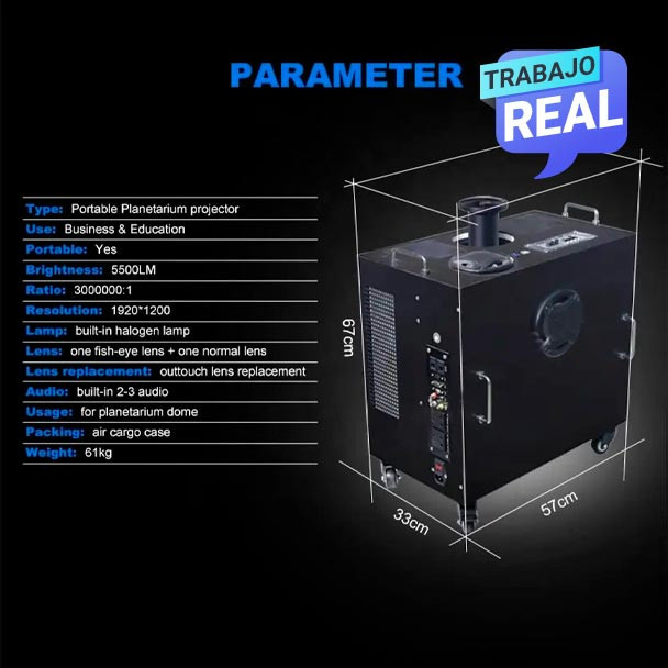 Domo Inflable resistente para proyecciones astronómicas
