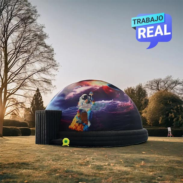 Funda planetario inflable  portátil de poliéster