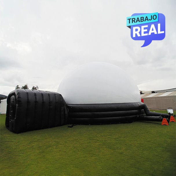 Proyector inflable de cúpula planetario