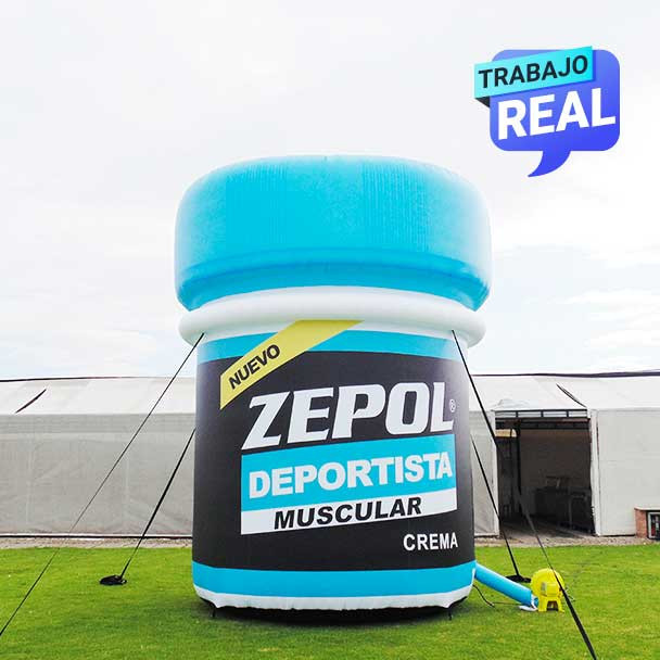 envases eninflables publicitarios Zepol Bogotá