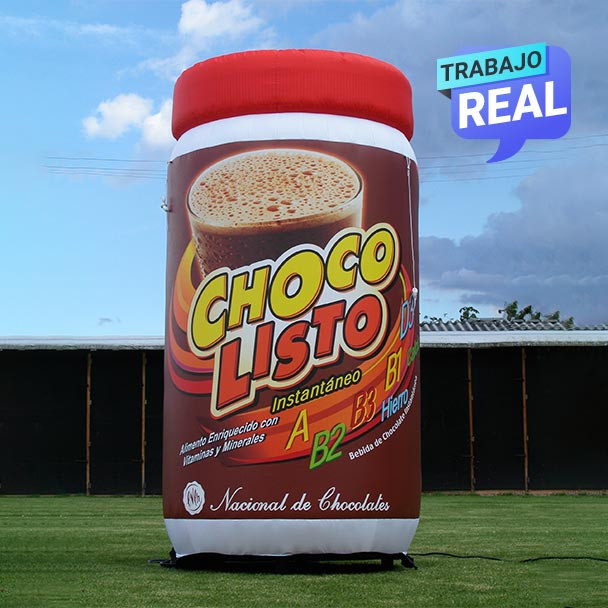 inflables de producto Choco Listo Cali