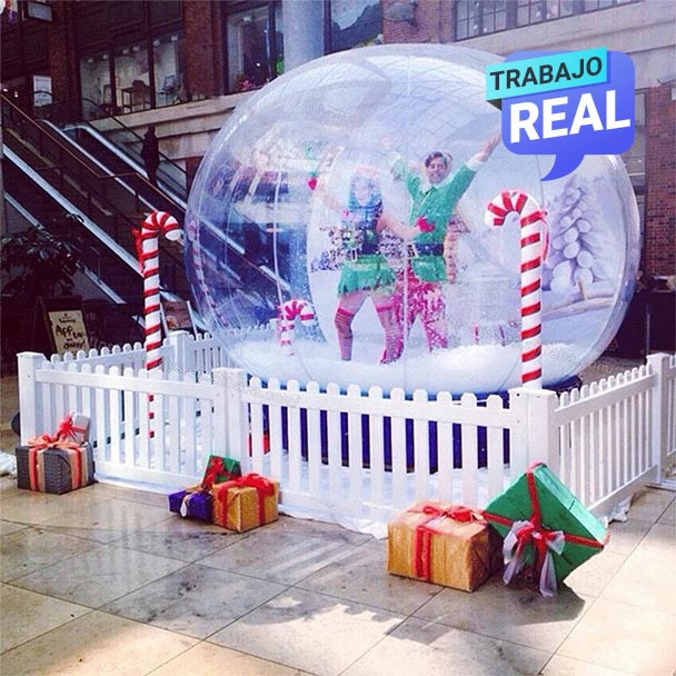 Bola de cristal inflable para usos comerciales