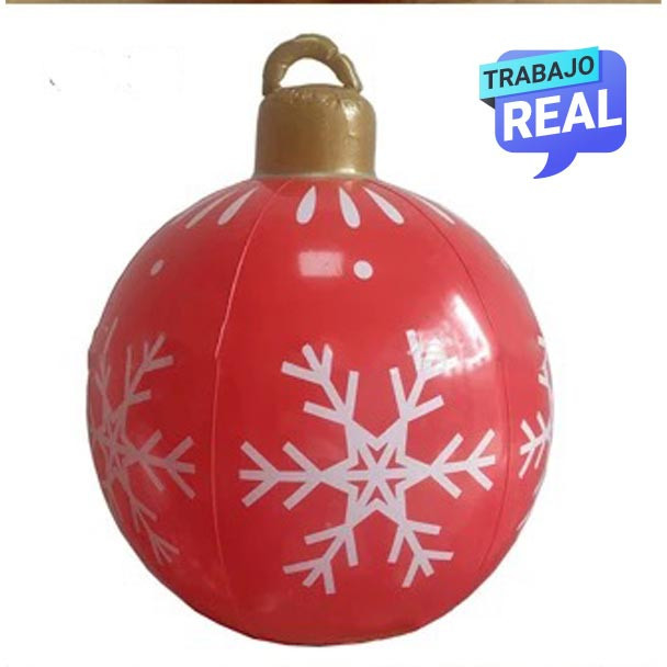 Bolas inflables para decoración navideña de 60 cm
