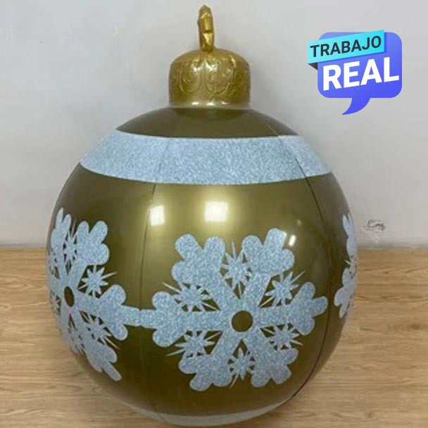 Bolas inflables para decoración navideña de 60 cm