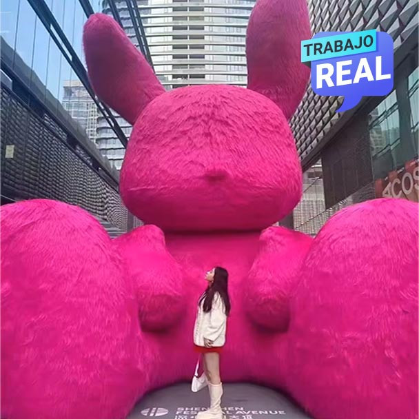 Conejo Inflable San Valentín