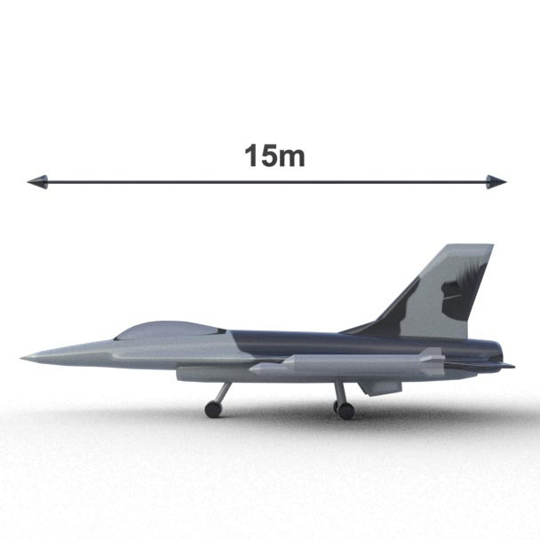 Avión inflable F-16