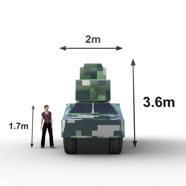 Vehículo inflable de defensa de radar HQ-7