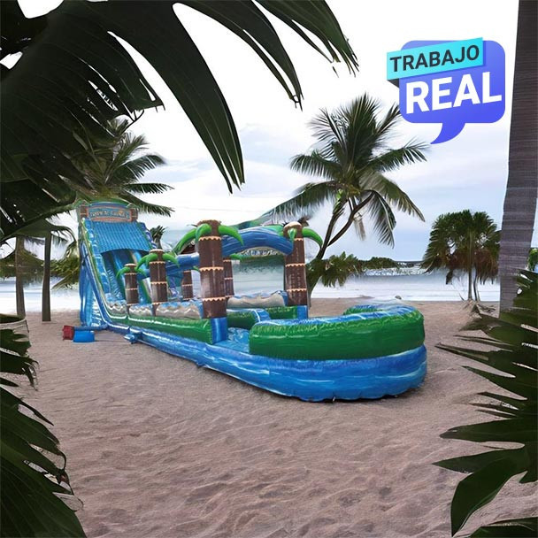 Deslizador Trueno Tropical inflable para adultos