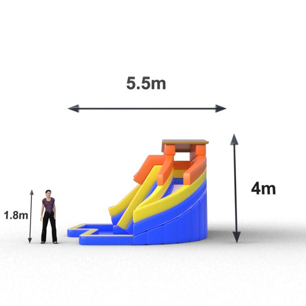 Deslizador inflable Isla para eventos  familires