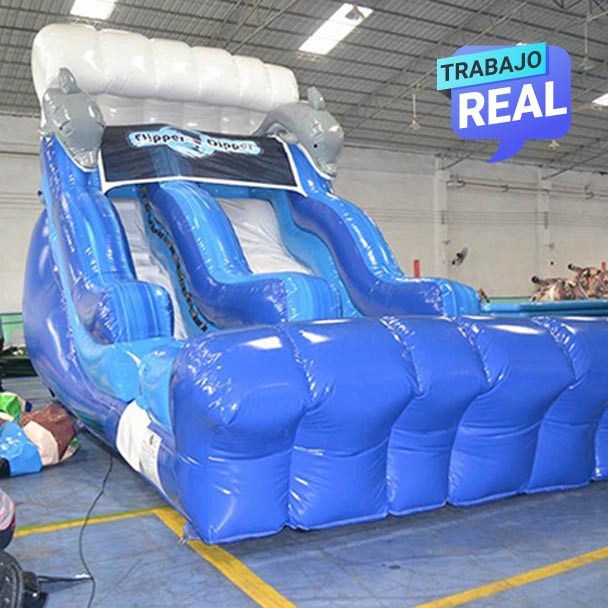 Estructura del deslizador inflable Flipper