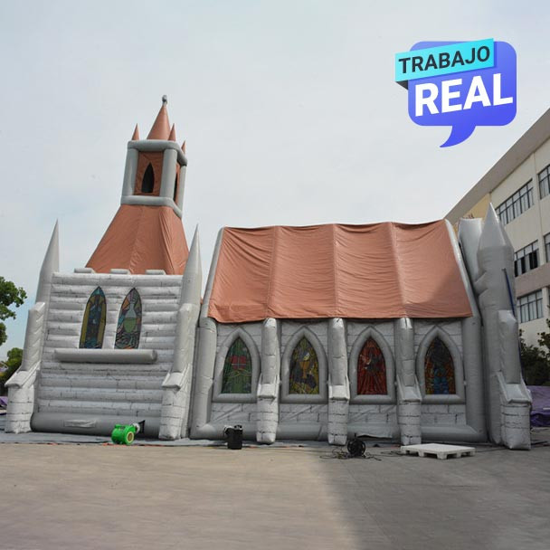 Capilla inflable para eventos en el