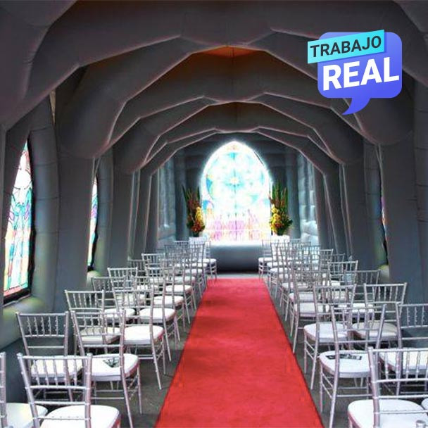 Espacio inflable adaptable para eventos especiales