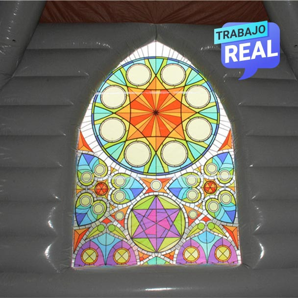 Versátil capilla inflable