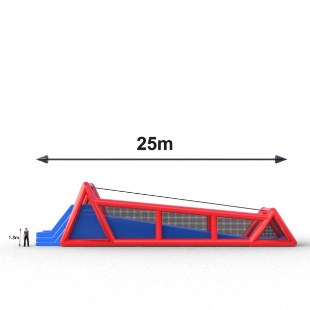 Zip Line deslizador inflable para eventos comerciales