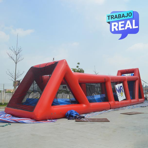 Zip Line deslizador inflable para uso comercial