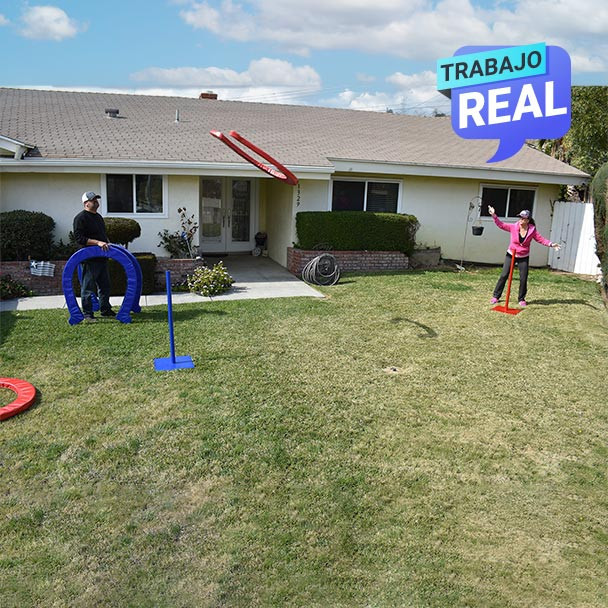 Juego de herraduras inflables