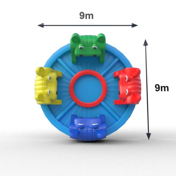 Hungry Hippo Deluxe inflable para uso al aire libre