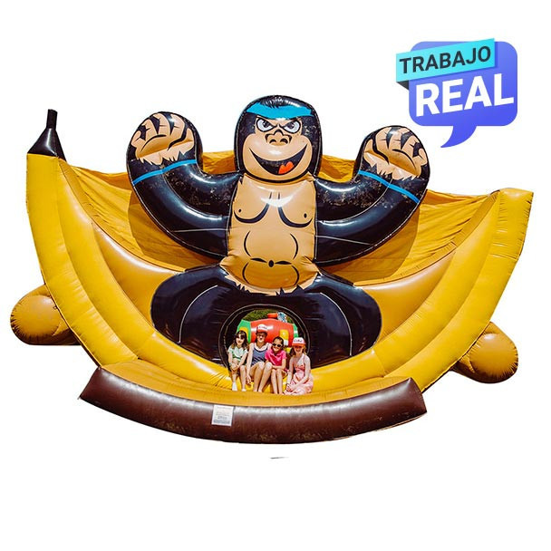 Inflable Gorila Banana para uso comercial