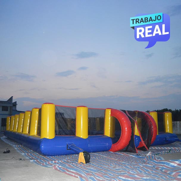 Juego de Futbolín Humano inflable  para festividades