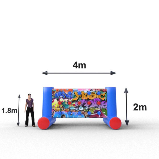 Muro inflable para actividades al aire libre