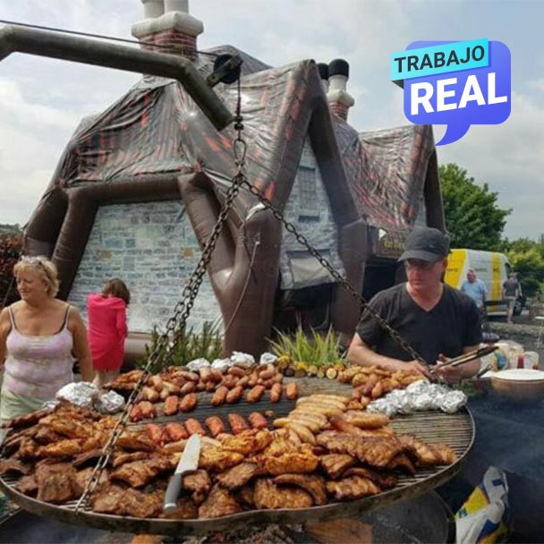 Bar inflable house para actividades al aire libre