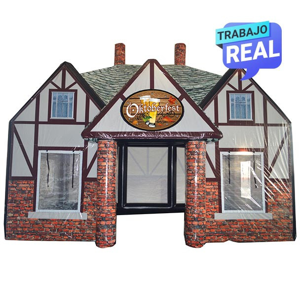 Bar inflable house para actividades recreativas