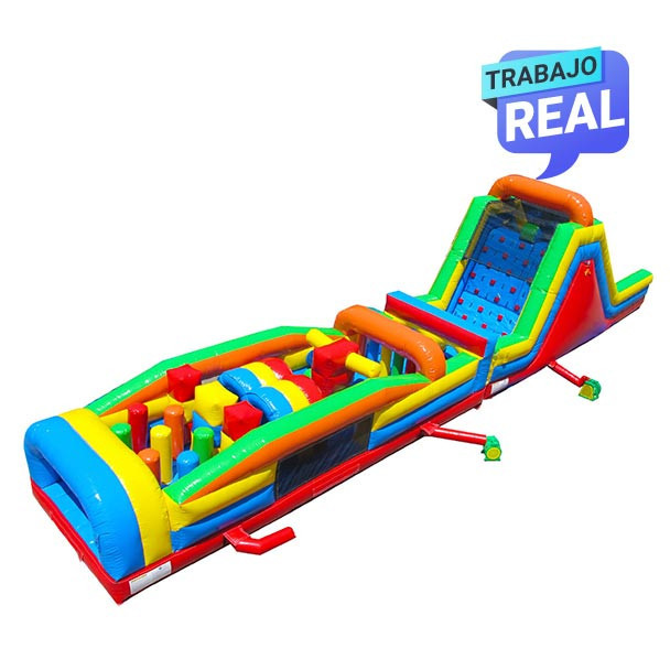 Estructura inflable multicolor para competencias