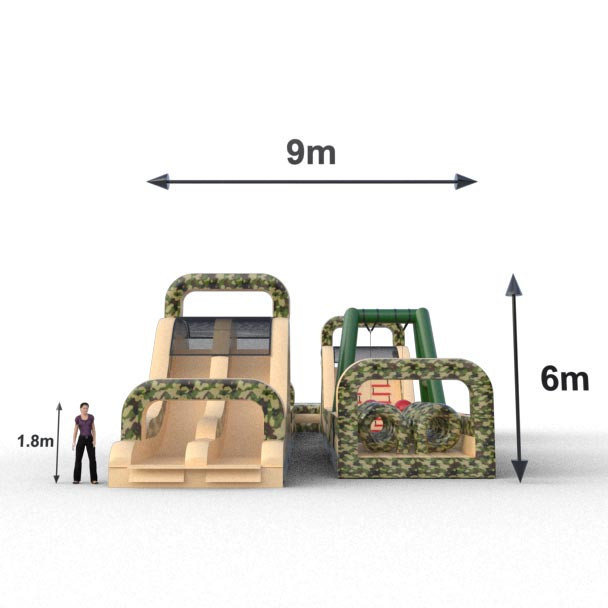 Campo de Entrenamiento Extremo Inflable para uso recreativo