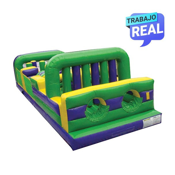 Estructura inflable de 7 obstáculos
