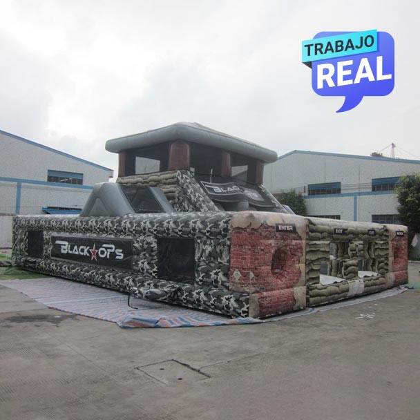 Pista inflable para adrenalina extrema Call Of Duty