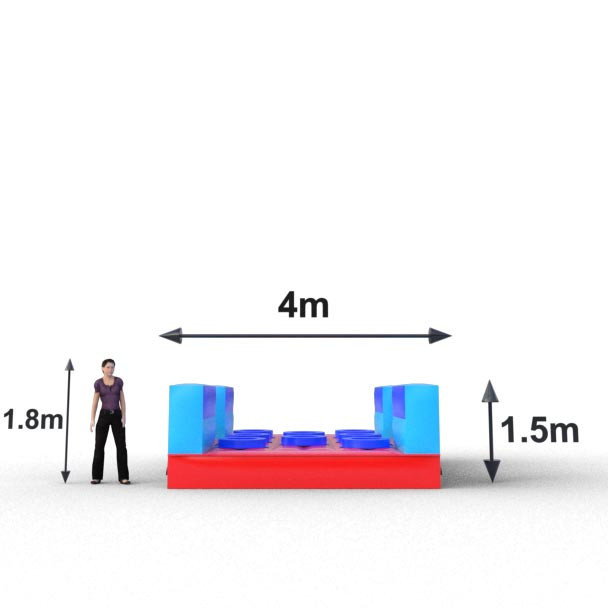 Inflable comercial Rugged Warrior para uso recreativo