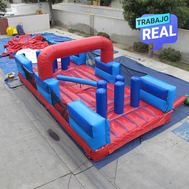 Inflable comercial Sección Barredora Rugged Warrior