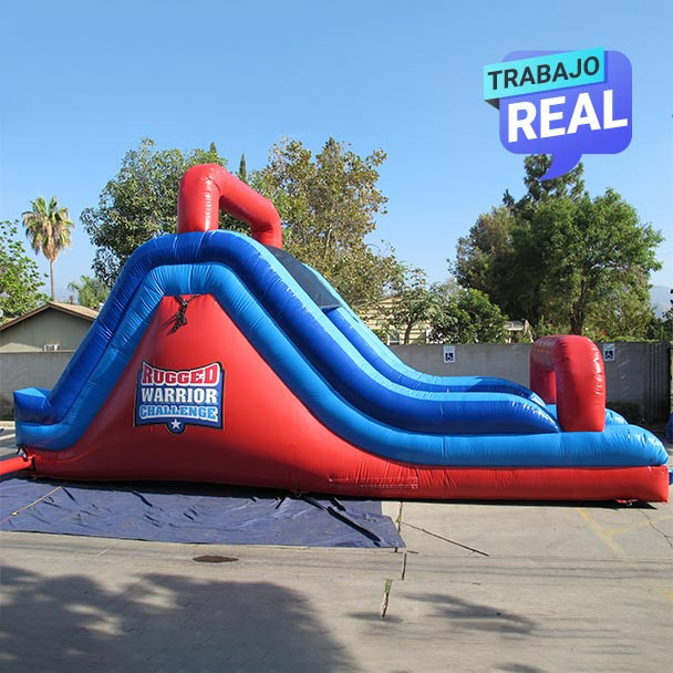 Escalada en cuerda inflable para eventos extremos
